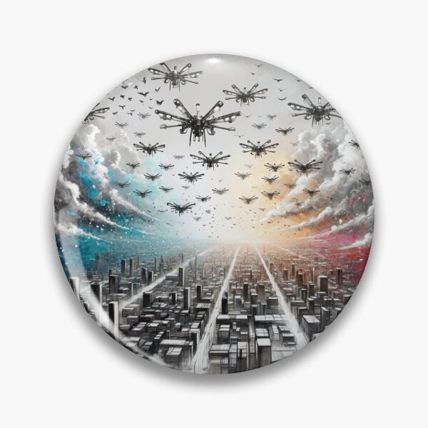 Item preview, Drones Over the City designed and sold by M-Y-A-R-T-.