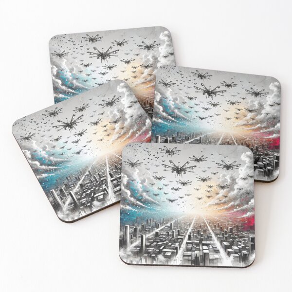 Item preview, Drones Over the City designed and sold by M-Y-A-R-T-.