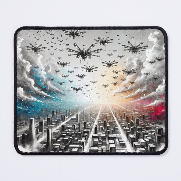 Item preview, Drones Over the City designed and sold by M-Y-A-R-T-.