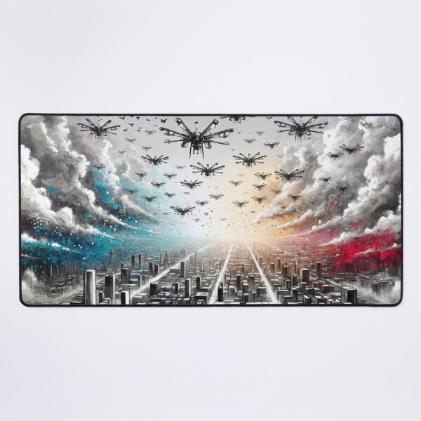 Item preview, Drones Over the City designed and sold by M-Y-A-R-T-.