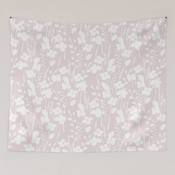 Item preview, White Daisies on Blush Pink designed and sold by NicolaZhukov.