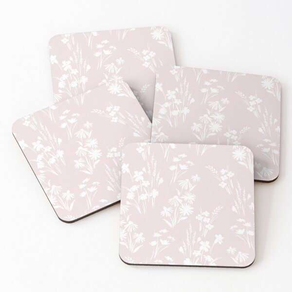 Item preview, White Daisies on Blush Pink designed and sold by NicolaZhukov.