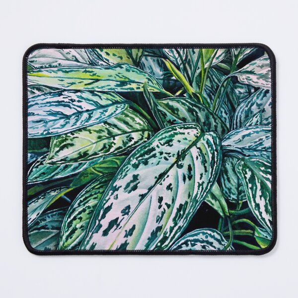 Item preview, Green and White Leaves (Botanical Tropical Watercolor) designed and sold by npellegrini.