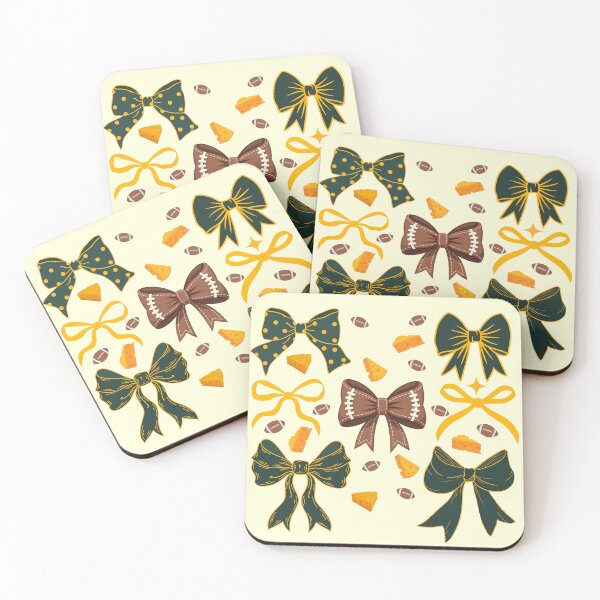 Item preview, green bay football for gilrs croquette bows designed and sold by Not A Typical  Teacher.
