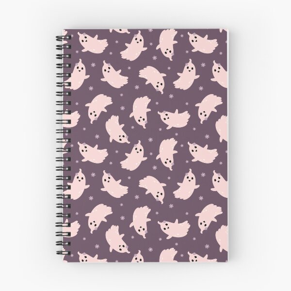 Item preview, Pink Halloween Ghost Pattern  designed and sold by Julza Art.