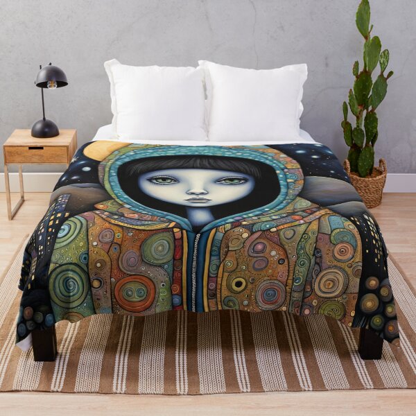 Item preview, Sad lonely Alien wearing a hoodie looks up at the night sky designed and sold by Colin Bentham.