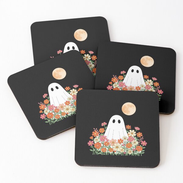 Item preview, Cute Ghost in a Flower Field designed and sold by patternprint1.