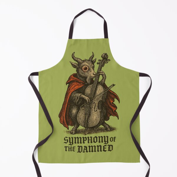 Item preview, Demonic Goat Playing Cello designed and sold by Meandmyshop.
