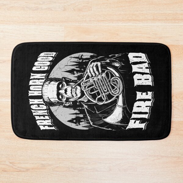 Item preview, French Horn Good Fire Bad Funny Hornist Player Frankenstein designed and sold by GrandeDuc.