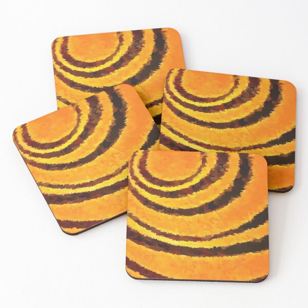 Item preview, Abstract Tiger Stripe Camouflage Colors In Orange and Brown designed and sold by taiche.