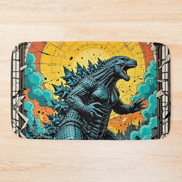 Item preview, Infernal Kaiju Beast Unleashed Upon Crumbling Neon City designed and sold by BorgSpareParts.