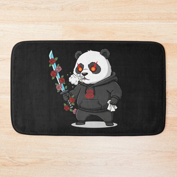 Item preview, Funny Rose Samurai Panda – Cyberpunk Anime Floral Design designed and sold by ColorSplash123.