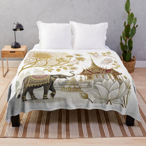 Item preview, Thai Temple and Sacred Elephant designed and sold by MugnificentShop.