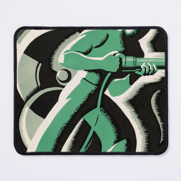 Item preview, Vintage WPA Poster | Work with Care Art Print | Industrial Theme | Federal Art Project | Great Depression History & Style designed and sold by artofuniverse.