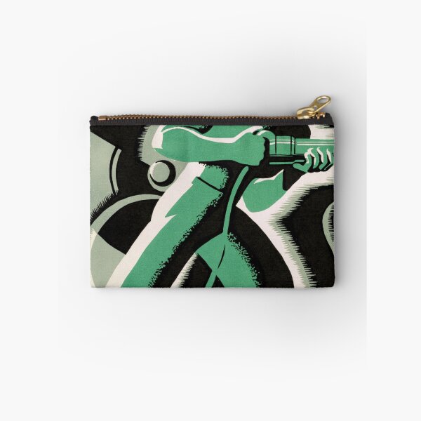 Item preview, Vintage WPA Poster | Work with Care Art Print | Industrial Theme | Federal Art Project | Great Depression History & Style designed and sold by artofuniverse.
