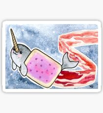 Nyanwhal Bacons at Midnight Sticker