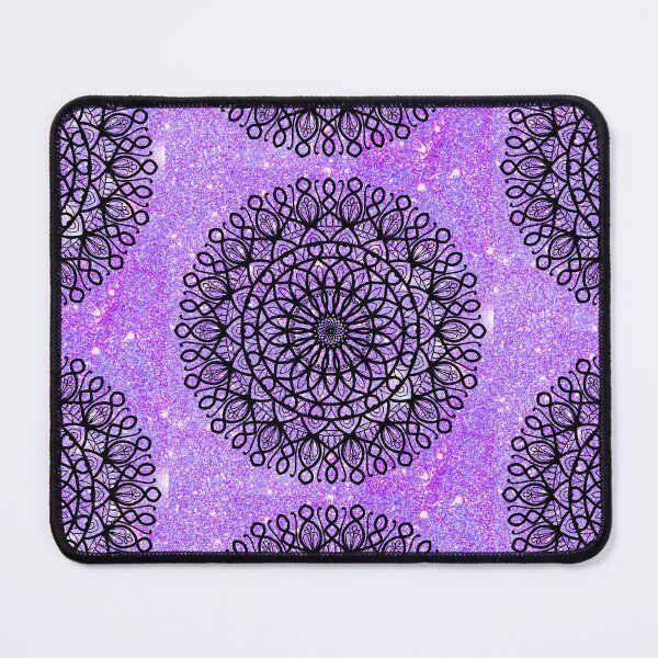 Item preview, Purple metallic minimalist feminine cute Geometric indian floral mandala designed and sold by DivineMandala.