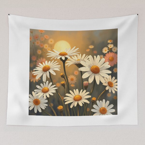 Item preview, Moonlight Daisies in Warm Impressionism designed and sold by sharon1210.