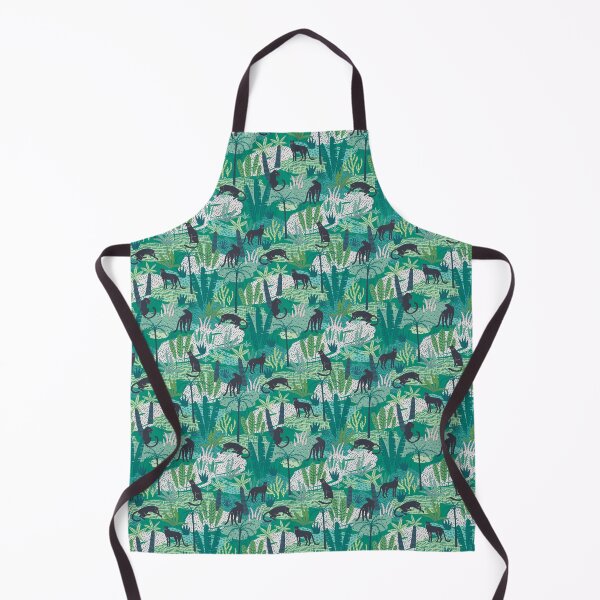 Item preview, Black Panthers in Lush Jungle designed and sold by NicolaZhukov.