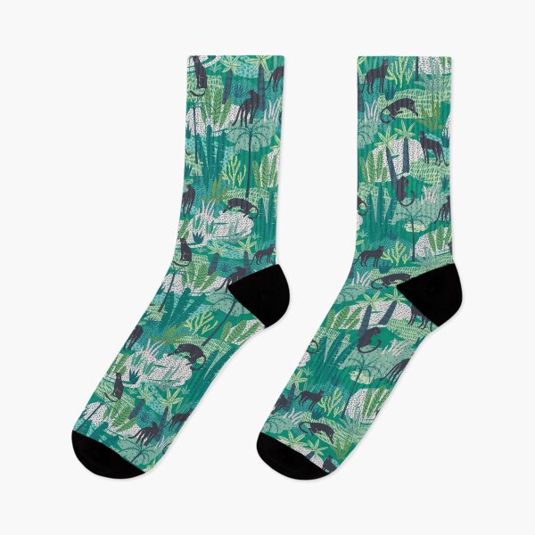Item preview, Black Panthers in Lush Jungle designed and sold by NicolaZhukov.
