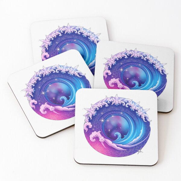 Item preview, Mandala Ocean Wave with Aurora Colors designed and sold by sharon1210.