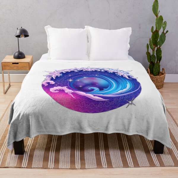 Item preview, Mandala Ocean Wave with Aurora Colors designed and sold by sharon1210.