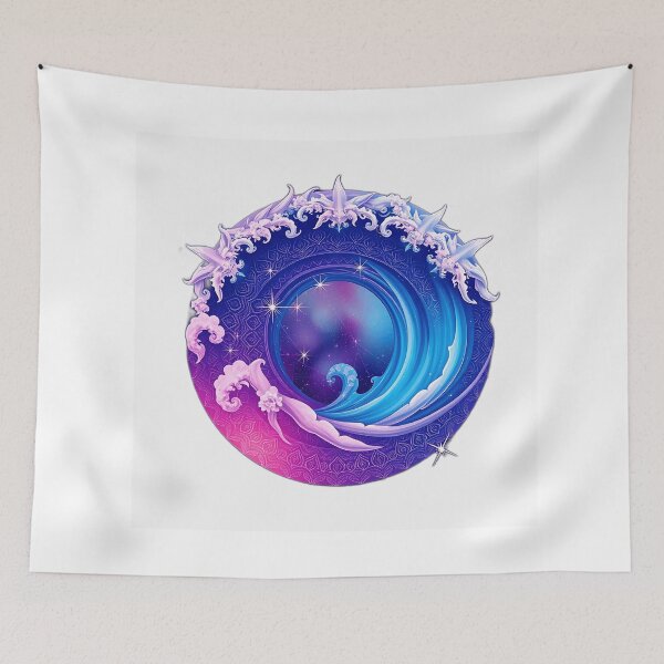 Item preview, Mandala Ocean Wave with Aurora Colors designed and sold by sharon1210.
