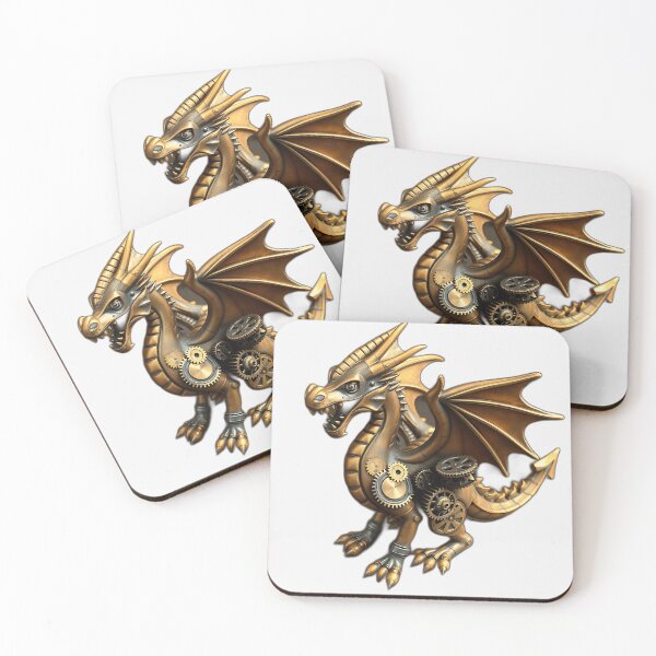 Item preview, Steampunk Dragon with Gears and Clocks designed and sold by sharon1210.