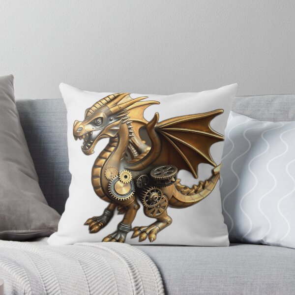 Item preview, Steampunk Dragon with Gears and Clocks designed and sold by sharon1210.