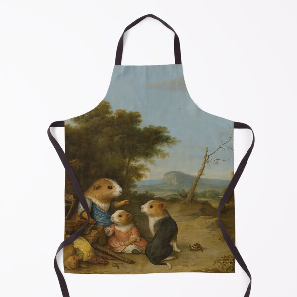 Item preview, Guinea Pigs in a Baroque Hunting Scene (After Hondecoeter) designed and sold by gandolfwizard.