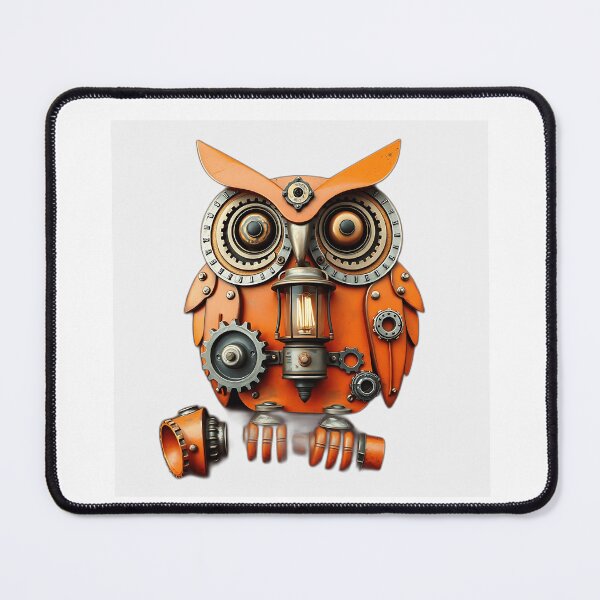 Item preview, Steampunk Owl with Gears and Lanterns designed and sold by sharon1210.