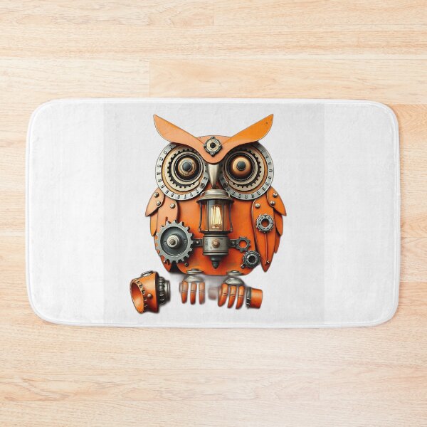 Item preview, Steampunk Owl with Gears and Lanterns designed and sold by sharon1210.