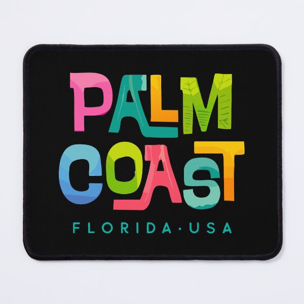 Item preview, Palm Coast Florida Retro Tropical Design designed and sold by Futurebeachbum.