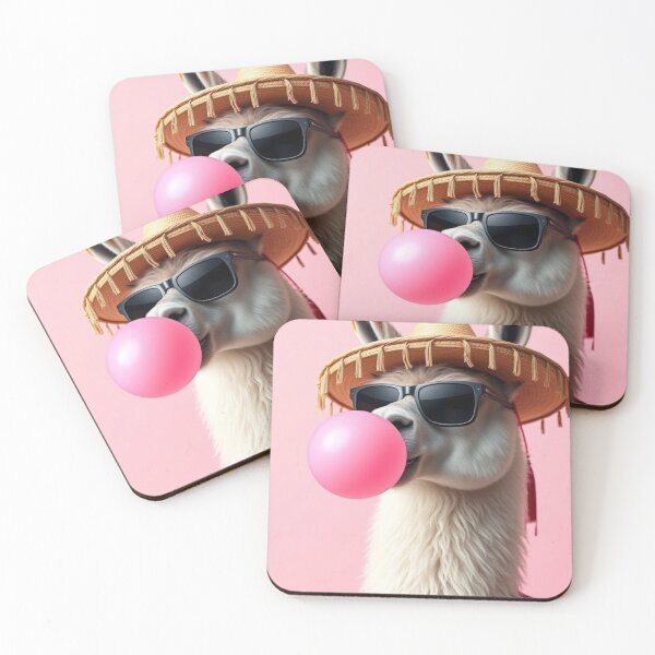Item preview, Llama Blowing Up Bubblegum Bubble  designed and sold by ProjectAzura.