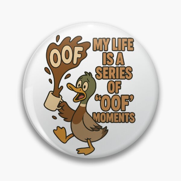 Item preview, Funny Duck OOF Moments Coffee Spill designed and sold by TeeTimeTreasure.