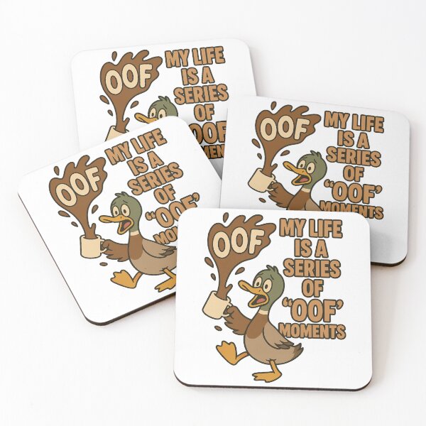 Item preview, Funny Duck OOF Moments Coffee Spill designed and sold by TeeTimeTreasure.
