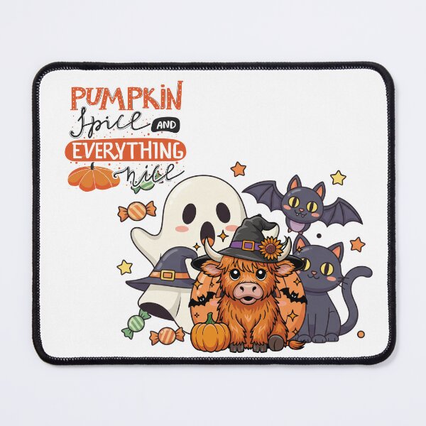 Item preview, Pumpkin Spice and Everything Nice: Halloween Highland Cow ,Cute Pumpkin Spice Highland Cow Halloween Design designed and sold by Happyfreedom.