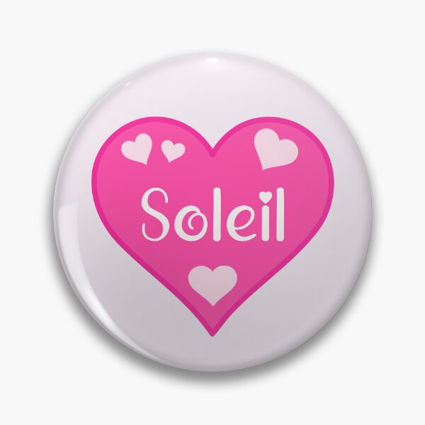 Item preview, Soleil Name Pink Heart  designed and sold by Jeallan Designs.