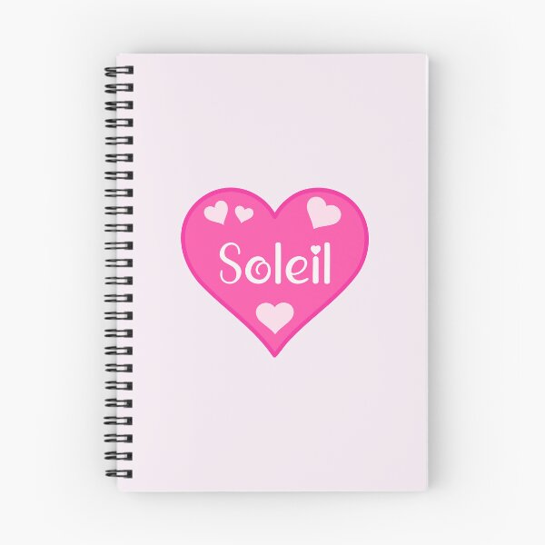 Item preview, Soleil Name Pink Heart  designed and sold by Jeallan Designs.