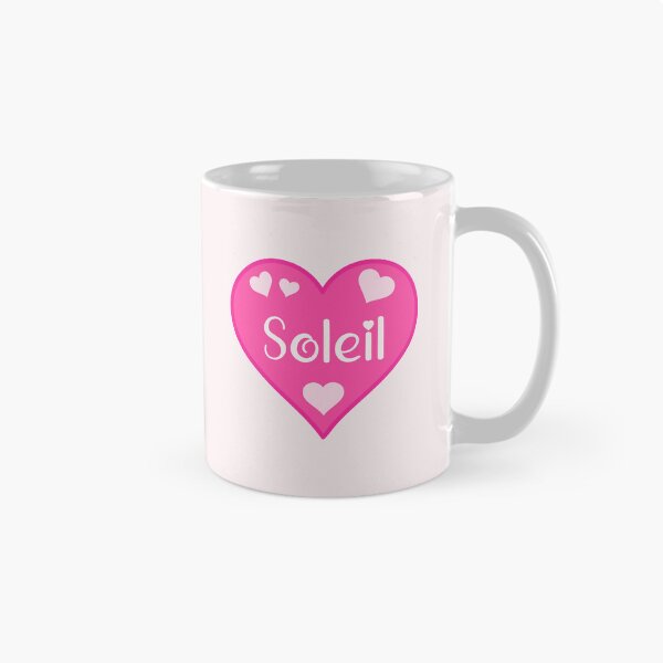 Item preview, Soleil Name Pink Heart  designed and sold by Jeallan Designs.