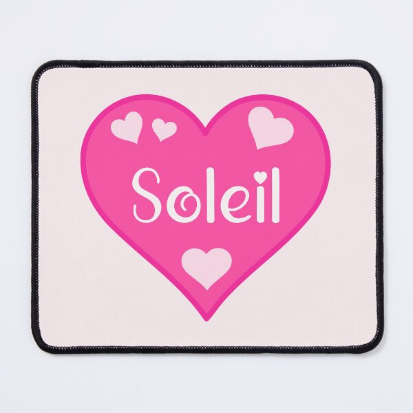 Item preview, Soleil Name Pink Heart  designed and sold by Jeallan Designs.