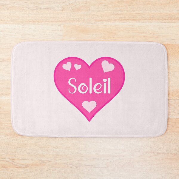Item preview, Soleil Name Pink Heart  designed and sold by Jeallan Designs.