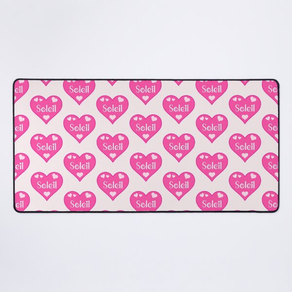 Item preview, Soleil Name Pink Heart  designed and sold by Jeallan Designs.