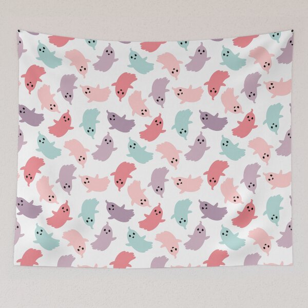 Item preview, Colorful Halloween Ghost Pattern  designed and sold by Julza Art.