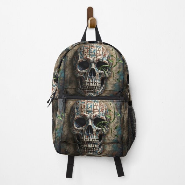 Item preview, Graffiti on the skull of the Pharaoh of ancient Egypt with ancient Arabic and Egyptian writing designed and sold by jotcar.