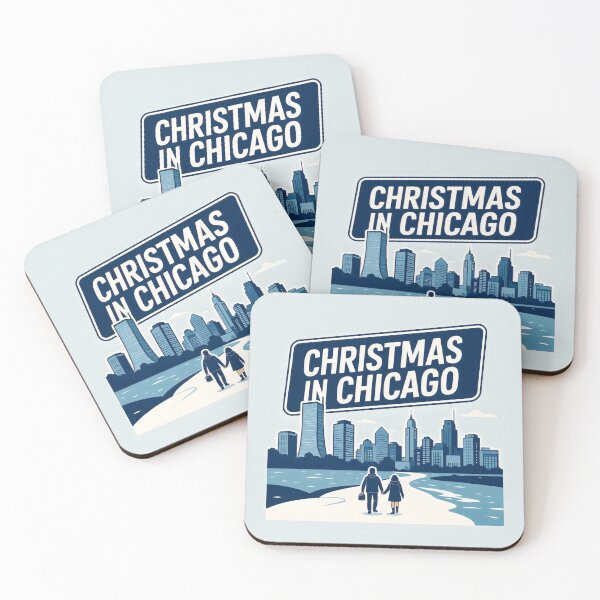 Item preview, Chicago Holiday Season with Iconic Skyscraper View designed and sold by SplashTastic.