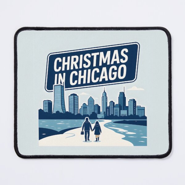 Item preview, Chicago Holiday Season with Iconic Skyscraper View designed and sold by SplashTastic.