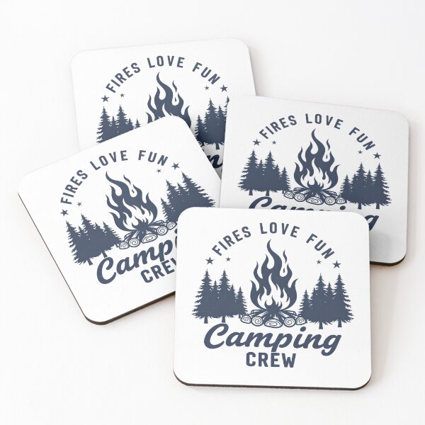 Item preview, Fires Love Fun Camping Crew – Campfire Outdoor Adventure Design designed and sold by FmDesigner87.