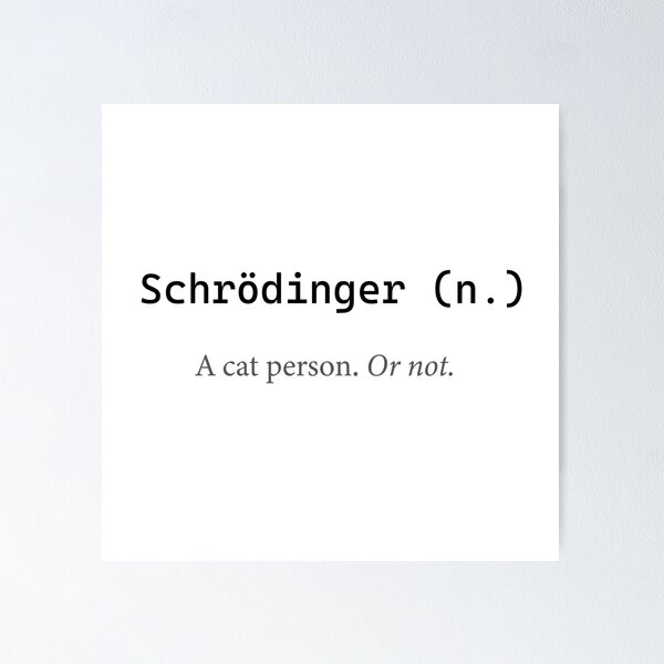 Artikelvorschau, Schrödinger-Katzen-T-Shirt, Lustiges Geek-Physik-Meme, Quantenmechanik-Humor, Kawaii-Minimalistische Illustration, Nerdy-Aufkleber/Tassen-Design entworfen und verkauft von DJ5055.