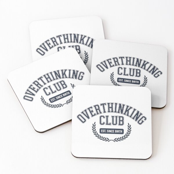 Item preview, Overthinking Club — Vintage Collegiate Badge Design designed and sold by Timeless Design.